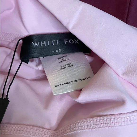 White Fox Pink Shorts and Tote Set - Picture 5 of 7